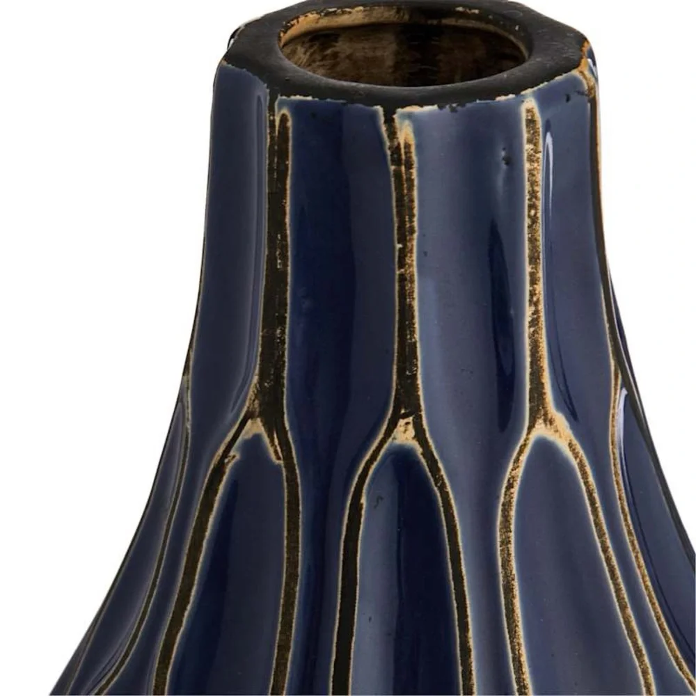 Katherine Blue Ceramic Vase, 12